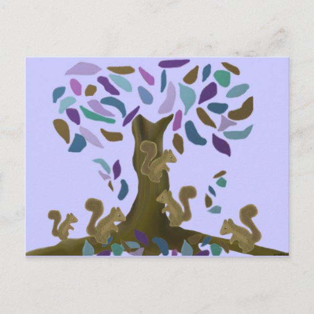 Carte Postale L'arbre de l'écureuil (Devant)