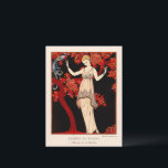 Carte Postale L'Arbre de science par George Barbier<br><div class="desc">Robe du soir de Doeuillet (1914) illustration de mode</div>