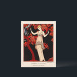 Carte Postale L'Arbre de science par George Barbier<br><div class="desc">Robe du soir de Doeuillet (1914) illustration de mode</div>