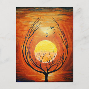 Carte Postale L'arbre des origines et une nouvelle canve de débu