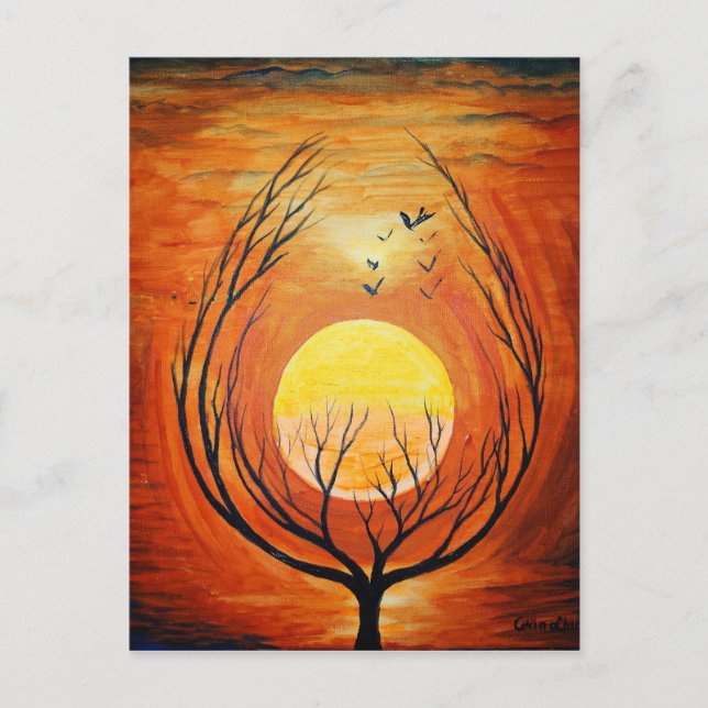 Carte Postale L'arbre des origines et une nouvelle canve de débu (Devant)