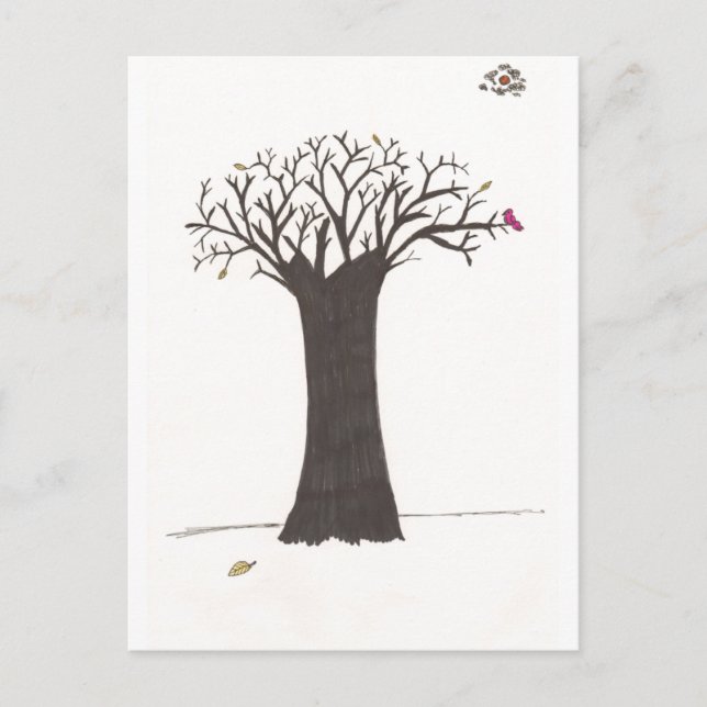 Carte Postale L'Arbre En Automne (Devant)