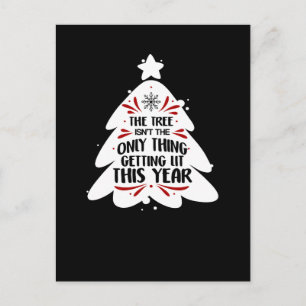 Carte Postale L'arbre n'est pas la seule chose qui s'illumine