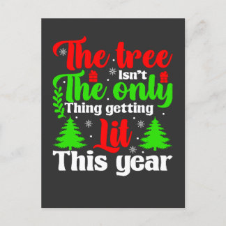Carte Postale L'arbre n'est pas la seule chose qui s'illumine ce