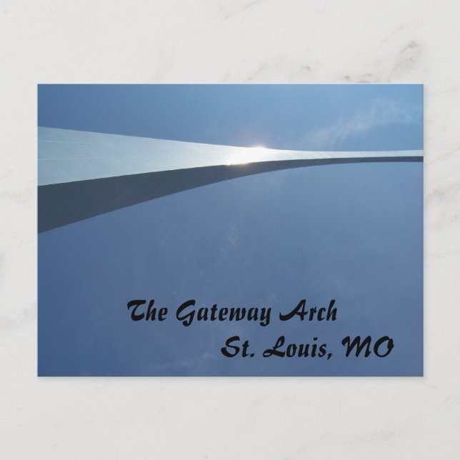 Carte Postale L'arc de la passerelle à St. Louis, MO (Devant)
