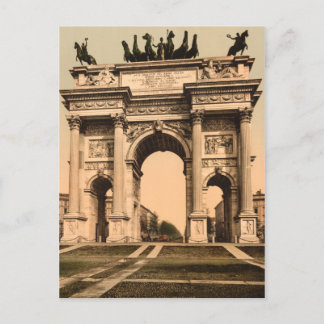 Carte Postale L'Arc de Paix, Milan, Lombardie, Italie