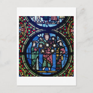 Carte Postale L'Arche de l'Alliance fenêtre, détail de Dieu avec