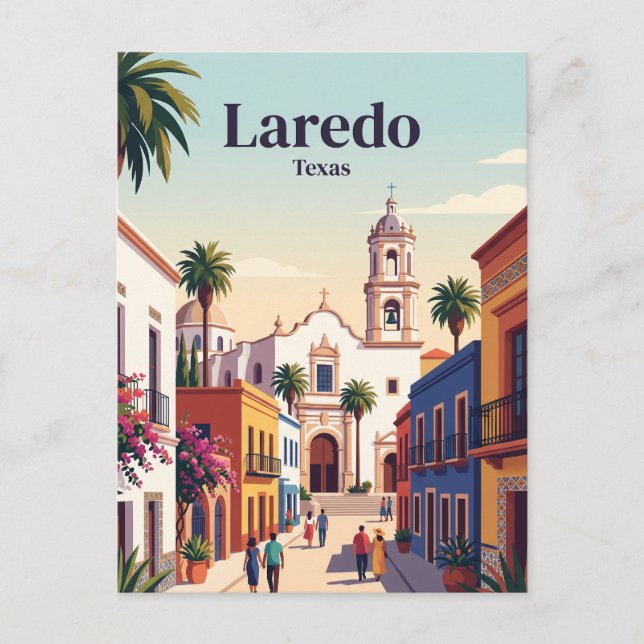 Carte Postale Laredo Texas (Devant)