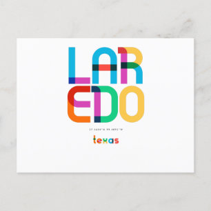 Carte Postale Laredo Texas Mid Century, Pop Art,