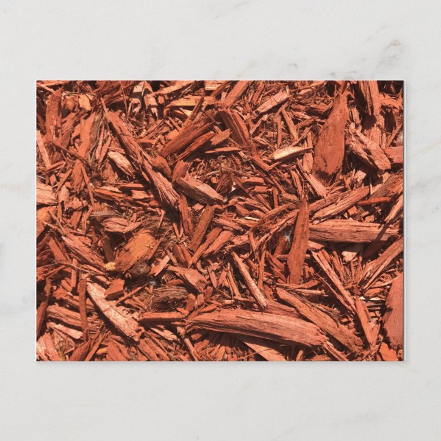 Carte Postale Large red cedar mulch pattern landscape contractor (Devant)