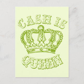 Carte Postale L'argent est reine