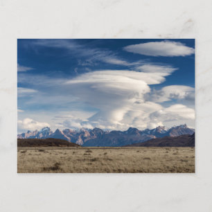 Carte Postale L'Argentine - nuages de soucoupe au-dessus de la