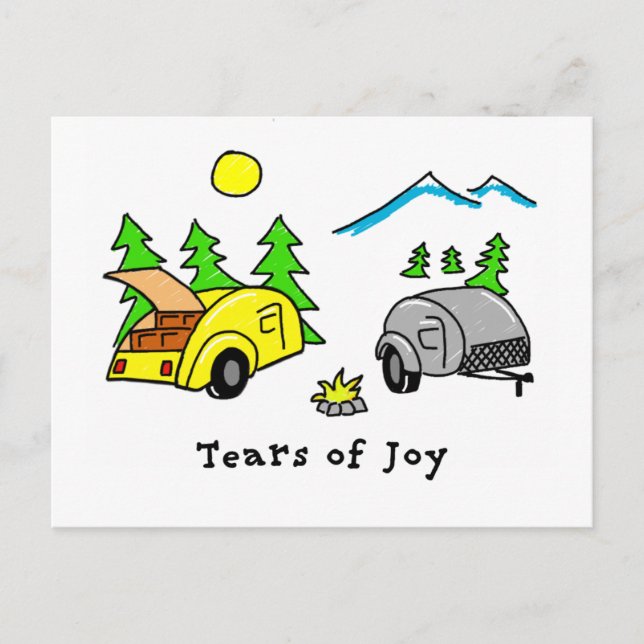 Carte Postale Larmes de Joie (Devant)