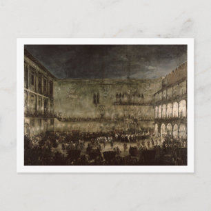 Carte Postale L'arrivée de la princesse Amelia de Saxe, en voitu