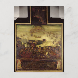 Carte Postale L'arrivée de la reine Elizabeth I à Tilbury