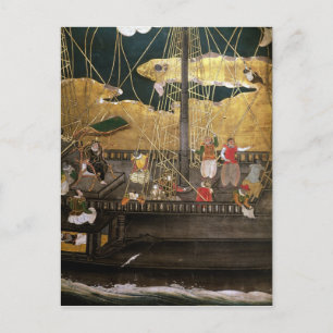 Carte Postale L'arrivée des Portugais au Japon