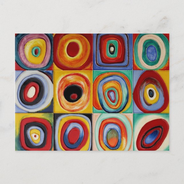 Carte Postale L'art Abstrait de Kandinsky (Devant)