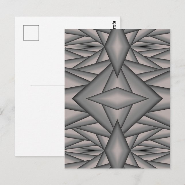 Carte Postale L'art abstrait figé dans le temps (Devant / Derrière)