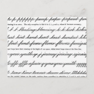 Carte Postale L'Art de la Calligraphie