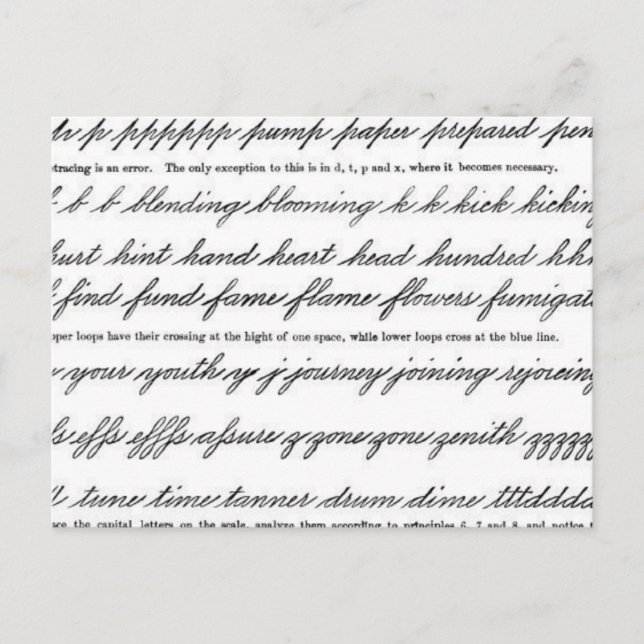 Carte Postale L'Art de la Calligraphie (Devant)