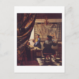 Carte Postale L'Art de la peinture par Johannes Vermeer