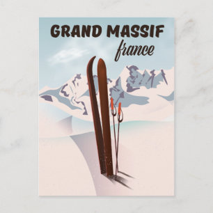 Carte Postale L'art de l'affiche du Grand Massif de France.