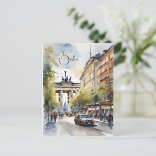 Carte Postale L'art de l'aquarelle à Berlin