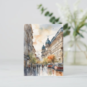 Carte Postale L'art de l'aquarelle à Berlin
