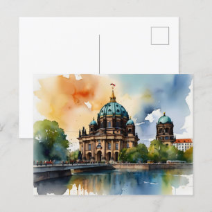 Carte Postale L'art de l'aquarelle à Berlin