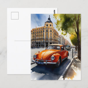 Carte Postale L'art de l'aquarelle à Madrid