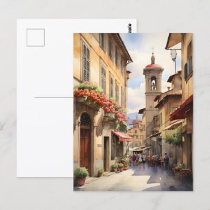 Carte Postale L'art de l'aquarelle Florence