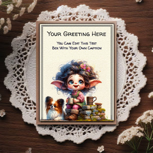 Carte Postale L'art de livre de contes fantaisiste au quotidien 