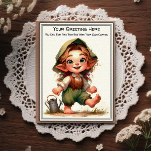 Carte Postale L'art de livre de contes fantaisistes au quotidien