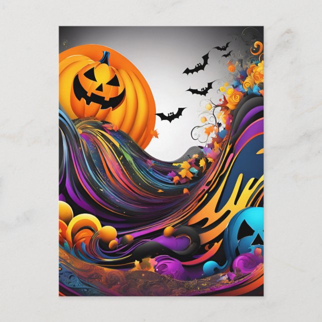 Carte Postale L'art d'Halloween (Devant)