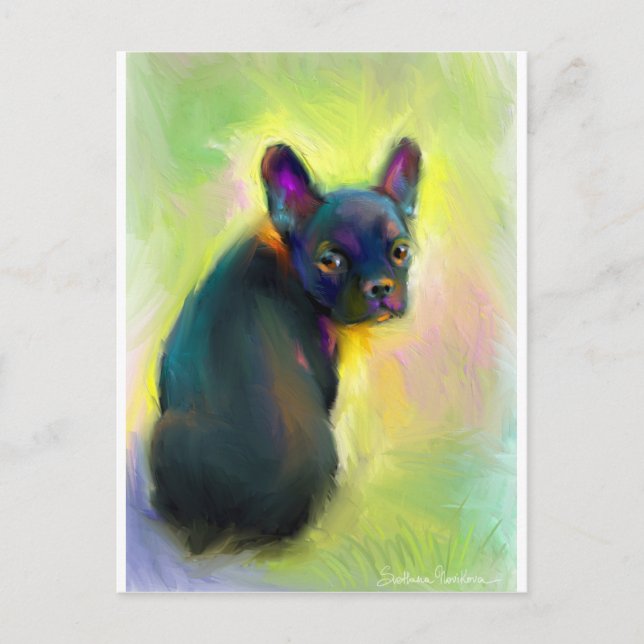Carte Postale L'art du chiot (Devant)