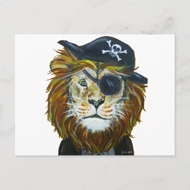 Carte Postale L'art du pirate Lion (Devant)