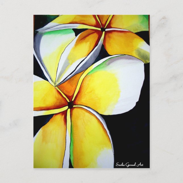 Carte Postale L'art floral Frangipani (Devant)