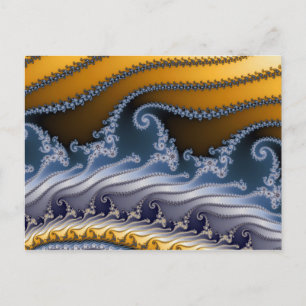 Carte Postale L'art fractal balayé par le vent