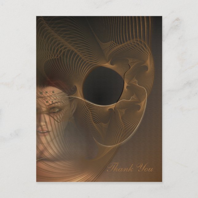 Carte Postale L'art fractal de la face hivernale (Devant)