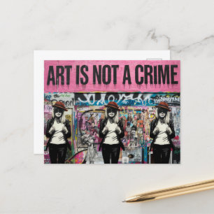 Carte Postale L'art n'est pas un crime Trois femmes