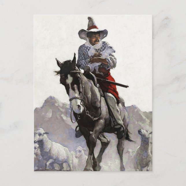 Carte Postale L'art occidental sauvé par NC Wyeth (Devant)