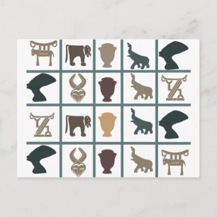 Carte Postale L'art tribal abstrait africain