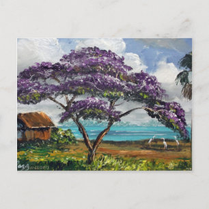 Carte Postale L'Art Tropical Jacaranda Tree
