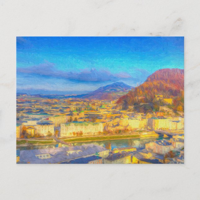 Carte Postale L'art urbain de Salzbourg (Devant)