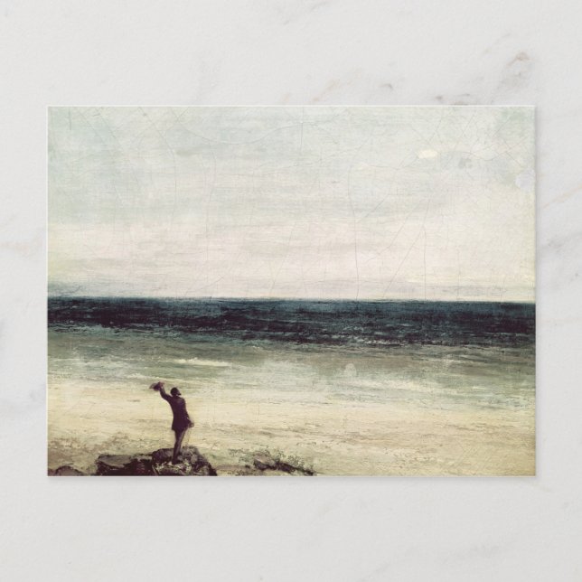 Carte Postale L'artiste en bord de mer à Palavas (Devant)