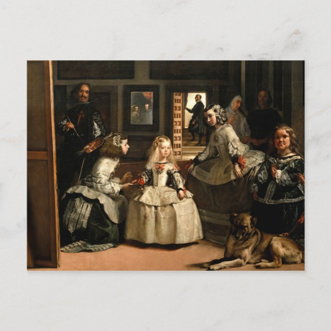 Carte Postale Las Meninas, 1656 by Diego Velazquez (Devant)