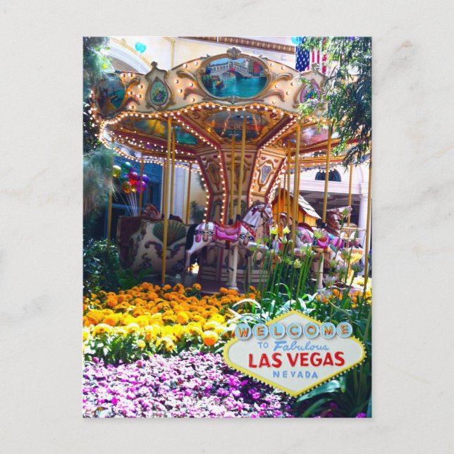 Carte Postale Las Vegas Botanical Garden avec Affiche de bienven (Devant)
