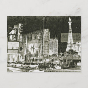 Carte postale Las Vegas d'inspiration vintage