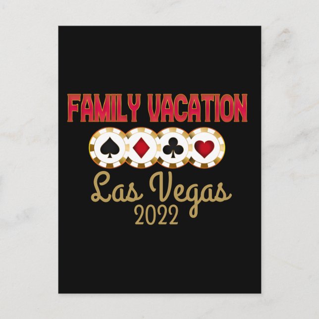 Carte Postale Las Vegas Family Vacances Group (Devant)