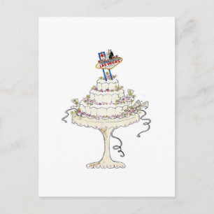 Carte postale Las Vegas Mariage Cake